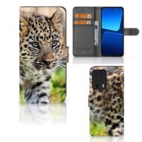 Xiaomi 13 Lite | Telefoonhoesje | Met pasjeshouder | Baby Luipaard - thumbnail