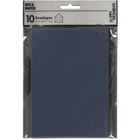 Creativ Company Enveloppen, afmeting envelop 11,5x16 cm, 110 gr, blauw, 10 stuk/ 1 doos - thumbnail