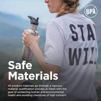 Klean Kanteen Drinkfles - classic - sportdop met flip - brushed stainless - 800 ml - thumbnail