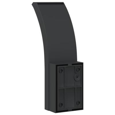 VidaXL Buitenwandlampen 2 st led gegoten aluminium zwart