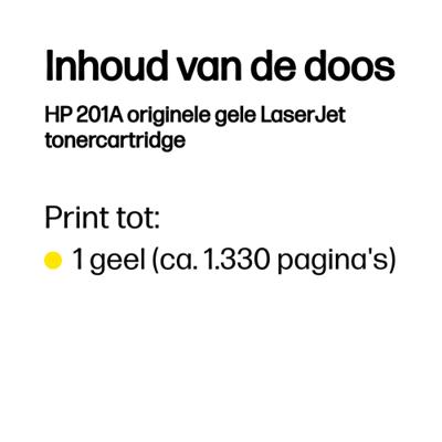HP toner 201A, 1 400 pagina&apos;s, OEM CF402A, geel