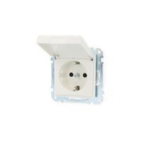 Merten MEG2310-0419 Wandcontactdoos System M Polar-wit 1 stuk(s) - thumbnail