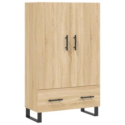 Hoge kast 69,5x31x115 cm bewerkt hout sonoma eikenkleurig