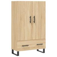 Hoge kast 69,5x31x115 cm bewerkt hout sonoma eikenkleurig - thumbnail