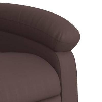 Fauteuil verstelbaar kunstleer bruin