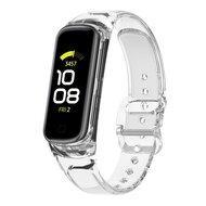 Doorzichtige TPU band (zon verkleurend) - Transparant wit - Samsung Galaxy Fit 2 - thumbnail