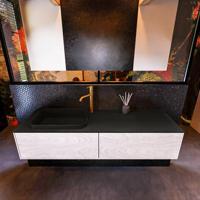 Badkamermeubelset Mondiaz Erin 150 cm met 2 Lades met RIDGE Wastafel Links Urban met 1 kraangat Greeploos Mat Underlayment - thumbnail