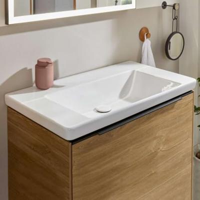 Wastafel Villeroy & Boch Subway 3.0 Met CeramicPlus Geen Kraangaten Geen Overloop 80x47x16.5 cm Stone White