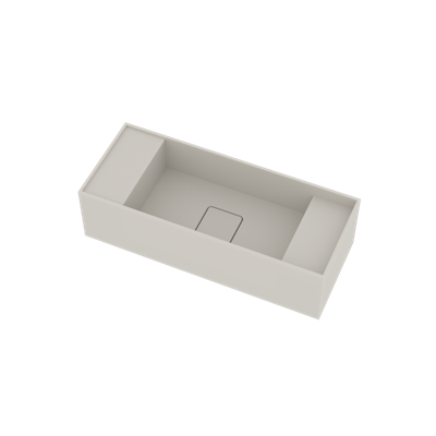 Fontein Ideavit Solidbliss 55x22x15 cm Solid Surface 2 Plateaus Mat Wit Ideavit