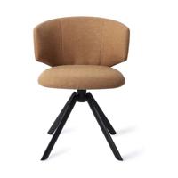 Jesper Home Draaibare Eetkamerstoel 'Misato' kleur Cinnamon Spice - thumbnail