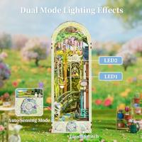 Tone-Cheer Giverny Garden Book Nook met Verlichting Bouwpakket Modelbouw - thumbnail