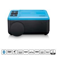 Lenco LPJ-500 - Bluetooth beamer - Mini Beamer - DVD speler - 2800 lumen - 30.000 uur levensduur - Full HD - Bluetooth 5.0-2 x HDMI - USB - SD - AV-in - VGA - blauw - thumbnail
