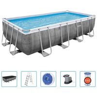 Bestway Zwembadset Power Steel rechthoekig 549x274x122 cm - thumbnail