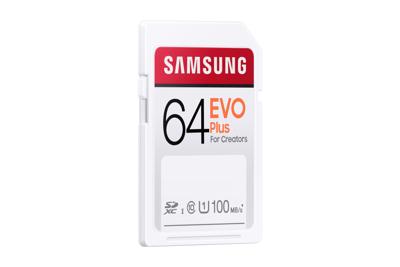 Samsung EVO Plus flashgeheugen 64 GB SDHC UHS-I Klasse 10 Samsung EVO Plus flashgeheugen 64 GB SDHC UHS-I Klasse 10