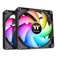 Thermaltake CT120 ARGB Sync PC Computer behuizing Ventilator Zwart, Wit 2 stuk(s) - thumbnail