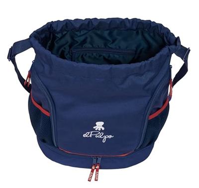 Rugtas met Koordjes El Pulpo Marineblauw 35 x 40 x 1 cm