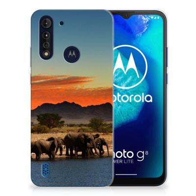 Motorola Moto G8 Power Lite | TPU Hoesje | Olifanten