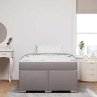 Bedframe Taupe 120 x 190 cm Stof - thumbnail