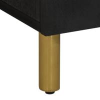 Wastafelkast 62x33x58 cm bewerkt hout zwart - thumbnail