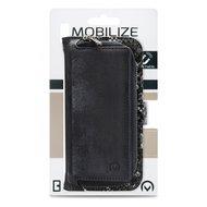 Mobilize 2in1 Gelly Wallet Zipper Case iPhone 12 / iPhone 12 Pro zwart / snake - MOB-TIOGWZBS-IPH1261