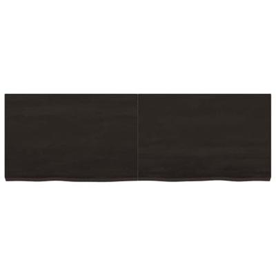 Wandschap behandeld massief eikenhout donkerbruin Wandschap behandeld massief eikenhout donkerbruin