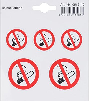 Metafranc Sticker 110X110 Rookverbod - WU0512110