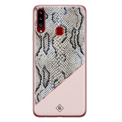 Samsung Galaxy A20s siliconen hoesje - Snake print