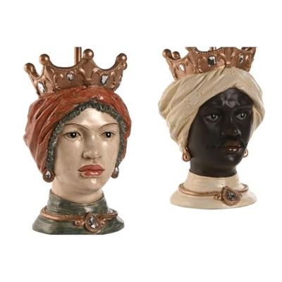 Bureaulamp Home ESPRIT Multicolour Hars 26 x 26 x 43 cm (2 Stuks)