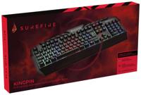 Verbatim SureFire KingPin RGB Gaming Multimedia Keyboard QWERTY Italian Gaming-toetsenbord Kabelgebonden QWERTY, Italiaans Zwart Verlicht - thumbnail