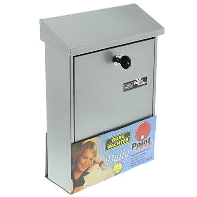 Burg Wächter DAILY 5861 SI Daily 5861 Si Brievenbus Plaatstaal Zilver Sleutelslot