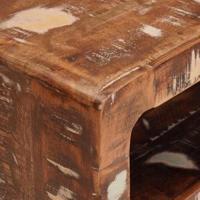 Bijzettafel Bruin 40 x 32 x 46 cm Massief Gerecycled Hout - thumbnail