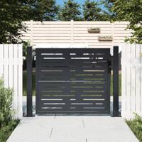 VidaXL Poort 100x100 cm met vierkant staal antracietkleurig - thumbnail