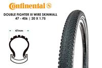 Continental "double fighter iii" buitenband conti tire double fight 47-406 b/b - thumbnail