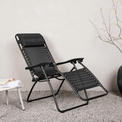 Nohr Loungestoel 'Jonel' Textileen, kleur Zwart Nohr Loungestoel 'Jonel' Textileen, kleur Zwart