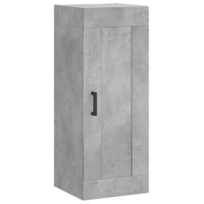 Wandkast 34,5x34x90 cm bewerkt hout betongrijs Wandkast 34,5x34x90 cm bewerkt hout betongrijs