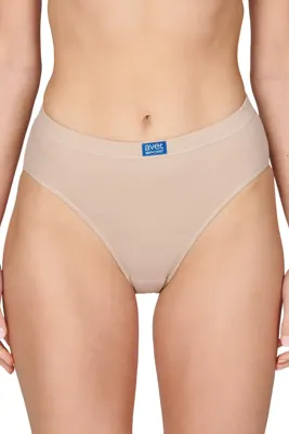 Dames High leg slip 3270 sport - Dames onderbroek - kanten ondergoed -badstof kruisje - wit en zwart