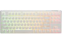 Ducky one 3 classic pure white tkl, toetsenbord (wit, us lay-out, cherry mx speed silver, rgb led, double-shot pbt, hot-swappable, quack mechanics, 80%) - thumbnail