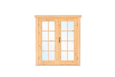 Dubbele deur DL8 159x188 cm- - Hout- Tuindeco