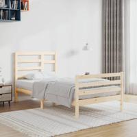 Bedframe massief hout 90x200 cm - thumbnail