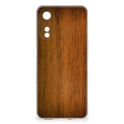 OPPO A78 5G | A58 5G | Bumper Hoesje | Donker Hout