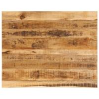 Tafelblad met natuurlijke rand 100x80x3,8 cm massief mangohout - thumbnail