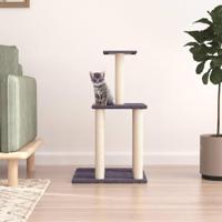 VidaXL Kattenmeubel met sisal krabpalen 85,5 cm donkergrijs - thumbnail