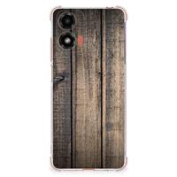 Motorola Moto G24 | G24 Power | G04 Stevig Telefoonhoesje Steigerhout - thumbnail