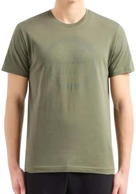 EA7 Emporio Armani Milano T-Shirt Heren Donkergroen - Maat S - Kleur: Donkergroen | Soccerfanshop