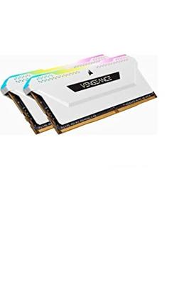 CORSAIR DDR4 PC-geheugen - VENGEANCE RGB PRO SL 32GB (2x16GB) - 3200Mhz - CAS 16 - Wit (CMH32GX4M2E3200C16W)