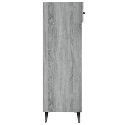 VidaXL Schoenenkast 30x35x105 cm bewerkt hout grijs sonoma eikenkleur