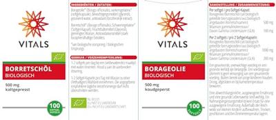 Vitals Borageolie Biologisch Capsules