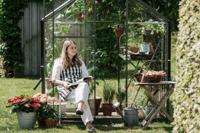 Royal Well | Kate III Tuinkas | Veiligheidsglas 3 mm | Groengrijs - thumbnail