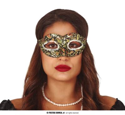 Oogmasker Zwart/Goud Ilaria