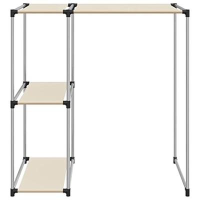 VidaXL Opbergrek voor boven wasmachine 87x55x90,5cm ijzer crèmekleurig - thumbnail